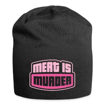 vegan statement - Jersey Beanie - black - Front