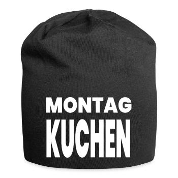 Kuchen - Jersey-Beanie - Schwarz - Vorne