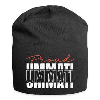 Islamic design for Muslims Quran Islam Muslim Dua - Jersey Beanie - black - Front