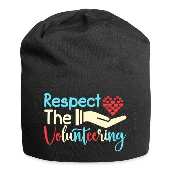 Appréciation du bénévole Respect du bénévole - Bonnet en jersey - noir - Devant