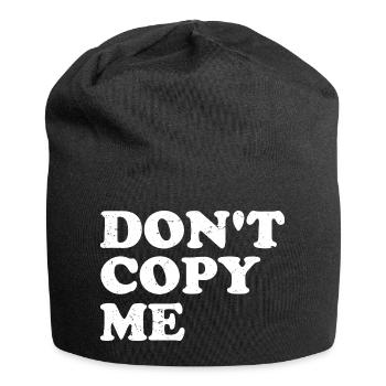 don't copy me - Jersey-Beanie - Schwarz - Vorne