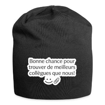Sticker Humour Bureau Meilleures Collègues - Bonnet en jersey - noir - Devant