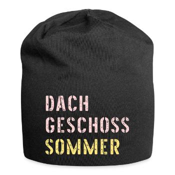 Dachgeschoss Sommer Hitze - Jersey-Beanie - Schwarz - Vorne