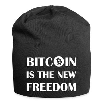 Le Bitcoin est la nouvelle liberté - Bonnet en jersey - noir - Devant