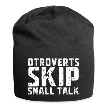 Otroverted Skippen Small Talk - Jersey Beanie - black - Front
