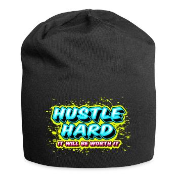 Hustle Hard - It Will Be Worth It - Jersey-Beanie - Schwarz - Vorne