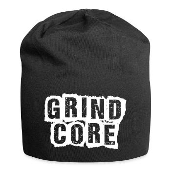 Grindcore Distressed Text - Jersey Beanie - black - Front