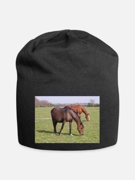 Pferde - Bonnet en jersey - noir