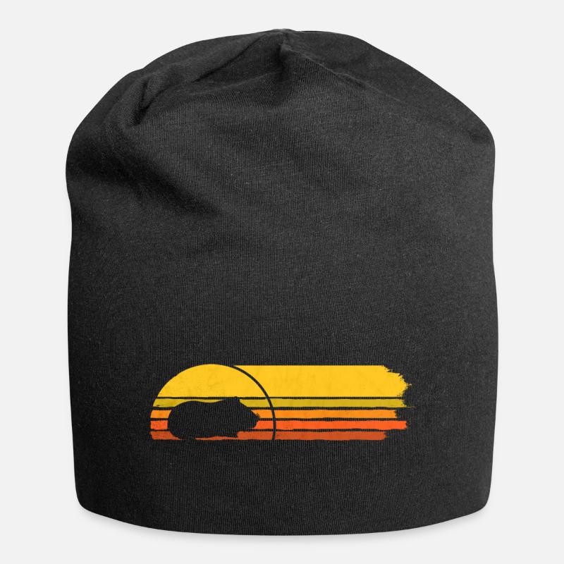 Cochon d'Inde Vintage - Bonnet en jersey - noir