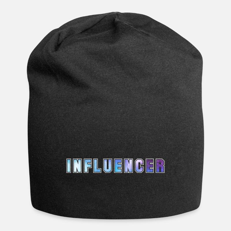 Influencer - Jersey-Beanie - Schwarz