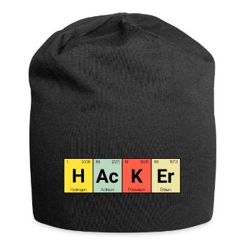 Hacker - Jersey-Beanie - Schwarz - Vorne