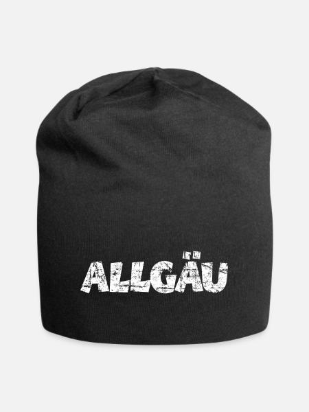 Allgäu - Jersey-Beanie - Schwarz