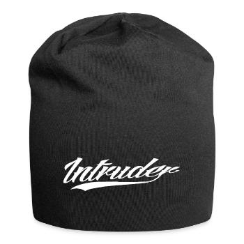intrus hacker intrus clan sticker ordinateur - Bonnet en jersey - noir - Devant