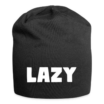 Lazy - Jersey Beanie - black - Front