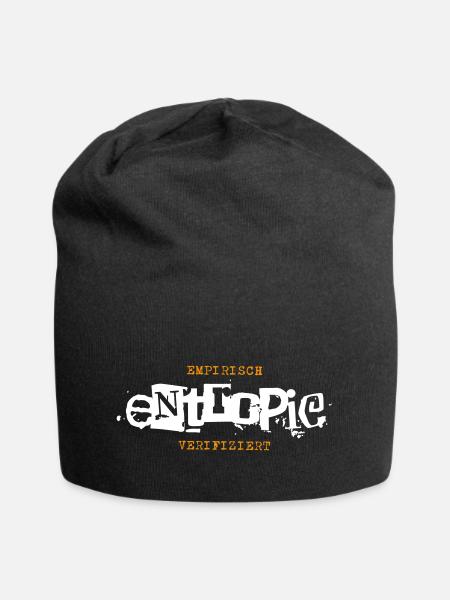 Entropie empirisch verifiziert - Jersey-Beanie - Schwarz