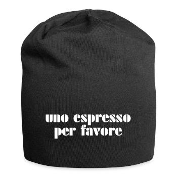Espresso Coffee Italy - Jersey-Beanie - Schwarz - Vorne