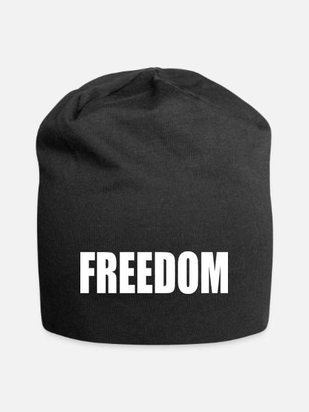 Freedom - Jersey-Beanie - Schwarz