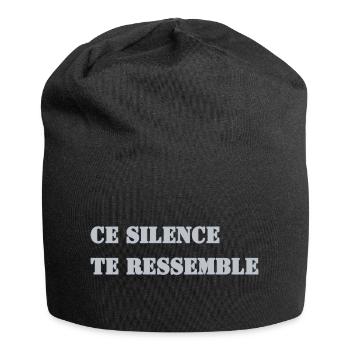 CE SILENCE TE RESSEMBLE - Bonnet en jersey - noir - Devant