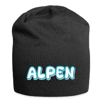 Alps as a mountain - Jersey Beanie - black - Front