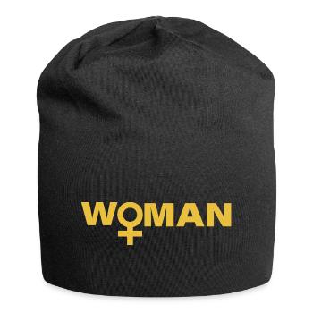 Femme - Bonnet en jersey - noir - Devant