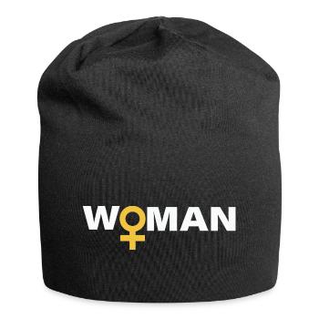 Woman - Jersey Beanie - black - Front