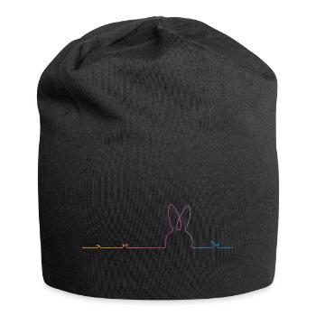 Easter Bunny Easter - Jersey Beanie - black - Front