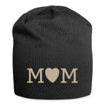 MUM – Mutterliebe  - Jersey-Beanie - Schwarz - Vorne