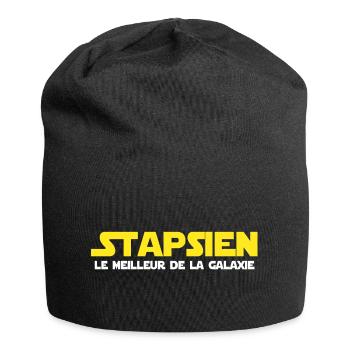 Stapsien cadeau drôle humour marrant staps - Bonnet en jersey - noir - Devant