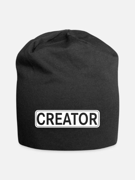 Creator Design - Jersey-Beanie - Schwarz