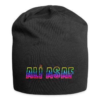 Ali Asaf RS Rainbow - Jersey Beanie - black - Front