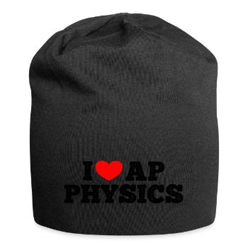 AP Physics Funny High School AP Class Survivor - Jersey Beanie - black - Front