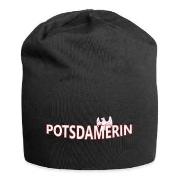 POTSDAMERIN - Jersey-Beanie - Schwarz - Vorne