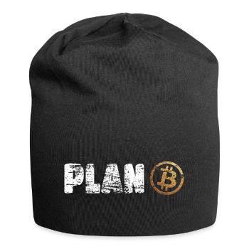 Plan Bitcoin Plan B - Jersey Beanie - black - Front