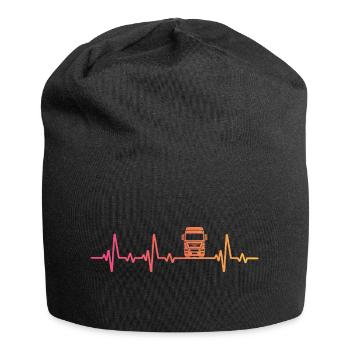 Truck Sunset Heartbeat Road Fahrer - Jersey-Beanie - Schwarz - Vorne