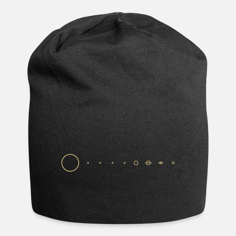 solar system - Jersey Beanie - black
