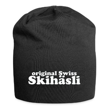 Skihäsli suisse original - Bonnet en jersey - noir - Devant