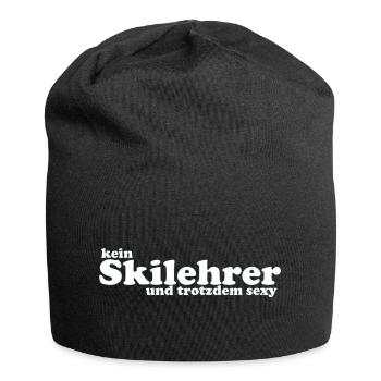 Pas moniteur de ski et toujours sexy - Bonnet en jersey - noir - Devant