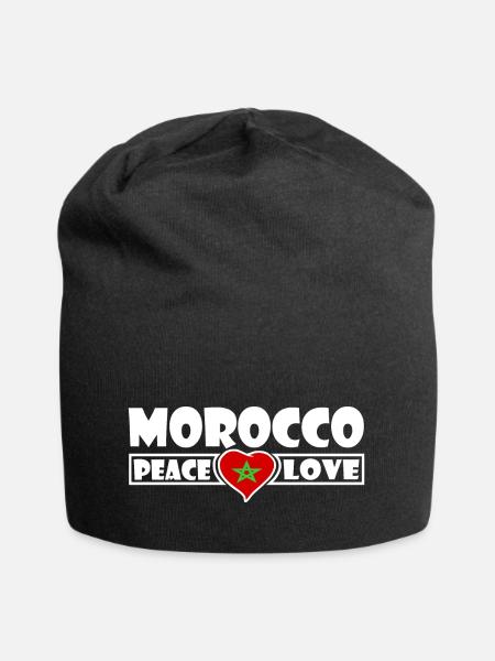Maroc - Bonnet en jersey - noir