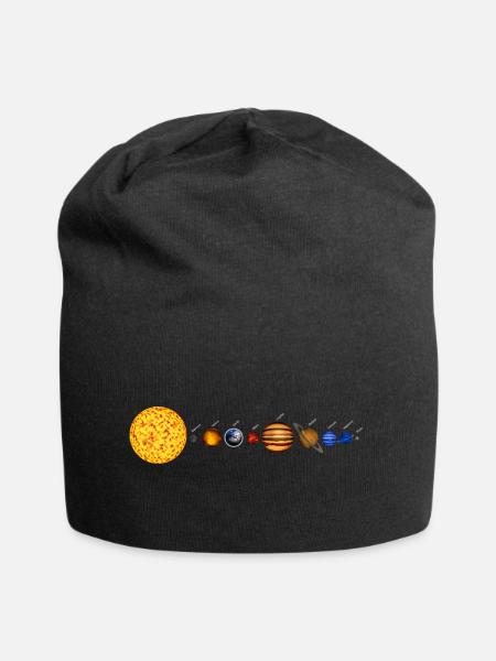 Système solaire - Bonnet en jersey - noir