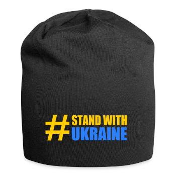 stand with ukraine - Jersey-Beanie - Schwarz - Vorne