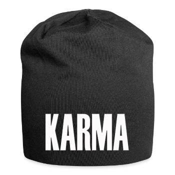 karma retoure rache ghetto mindset spirituell - Jersey-Beanie - Schwarz - Vorne