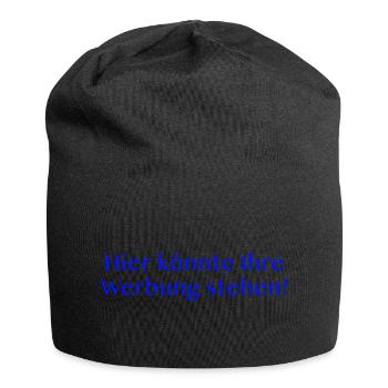 Hier könnte Ihre Werbung stehen. - Jersey-Beanie - Schwarz - Vorne