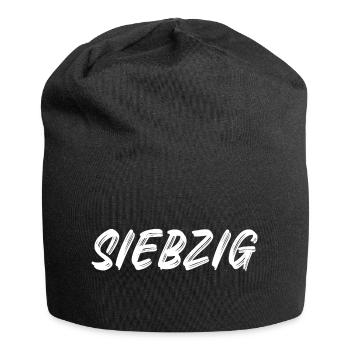 70. Geburtstag - Siebzig - 70 - Jersey-Beanie - Schwarz - Vorne
