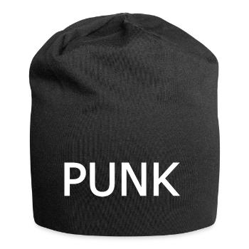 Punk - Jersey-Beanie - Schwarz - Vorne