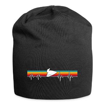Impulsion de semelle sur rayures rétro - Bonnet en jersey - noir - Devant