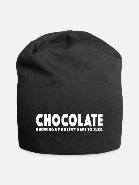 CHOCOLATE - GROWING UP DOESN'T HAVE TO SUCK - Jersey Beanie - black