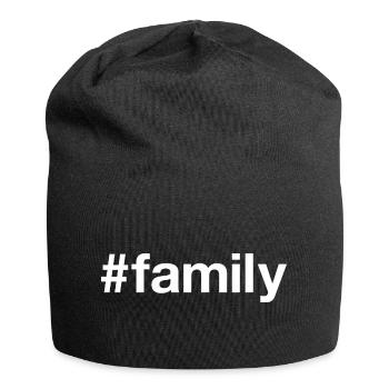 FAMILY Familie Hashtag - Jersey Beanie - black - Front