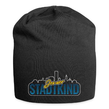 Jenaer Stadtkind - Jersey-Beanie - Schwarz - Vorne