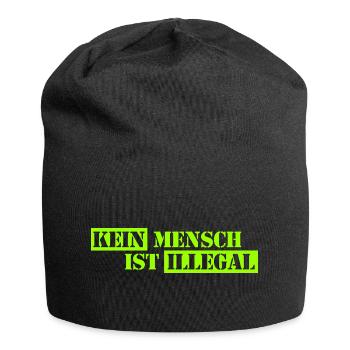 No One Is Illegal - Migration - Illegality - Jersey Beanie - black - Front