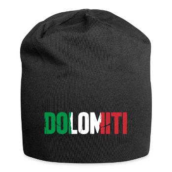 Dolomiti, Italie - Bonnet en jersey - noir - Devant